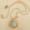 Gold Plated Roman Glass Necklace